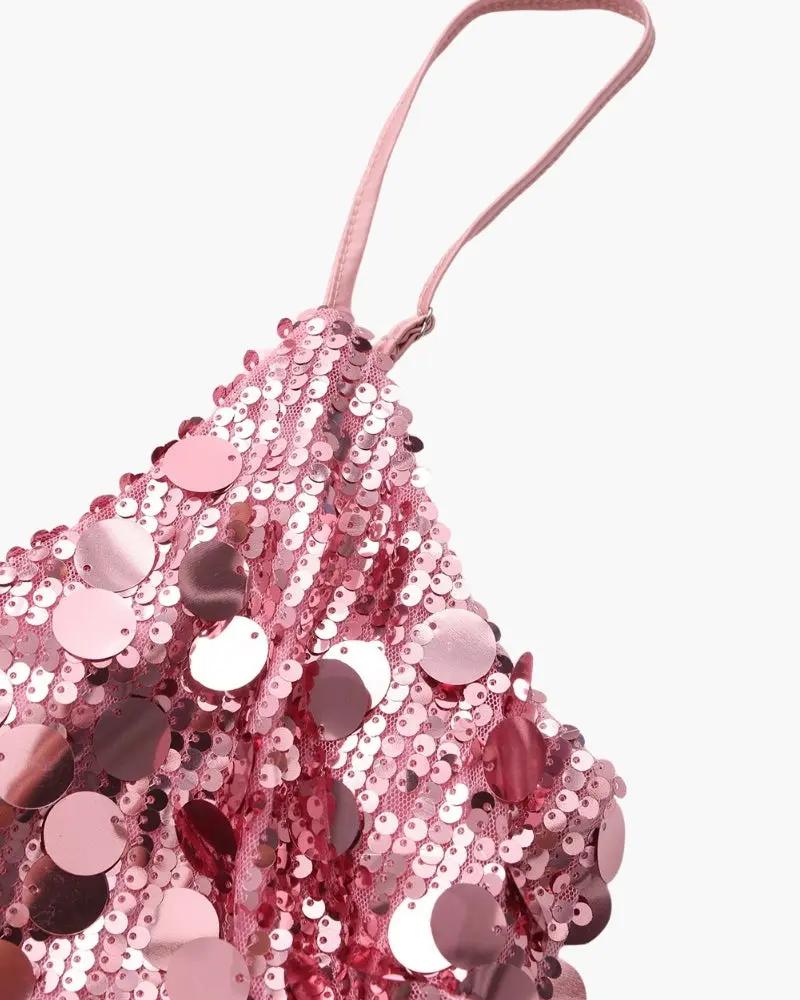 Sequin Party Mini Dress Old Money Women