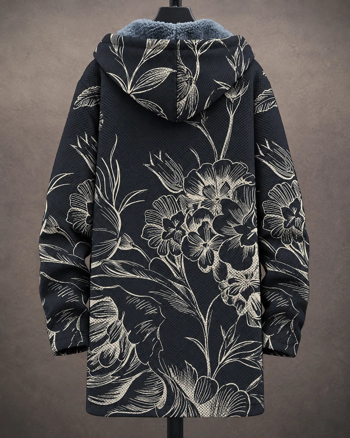 Veste à Capuche Rosalie - Dessin Botanique