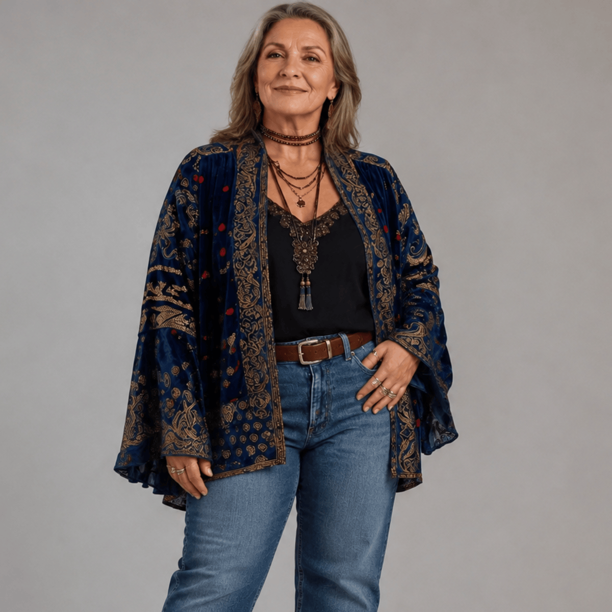 Darcy | Boho Embroidered Cardigan Kimono