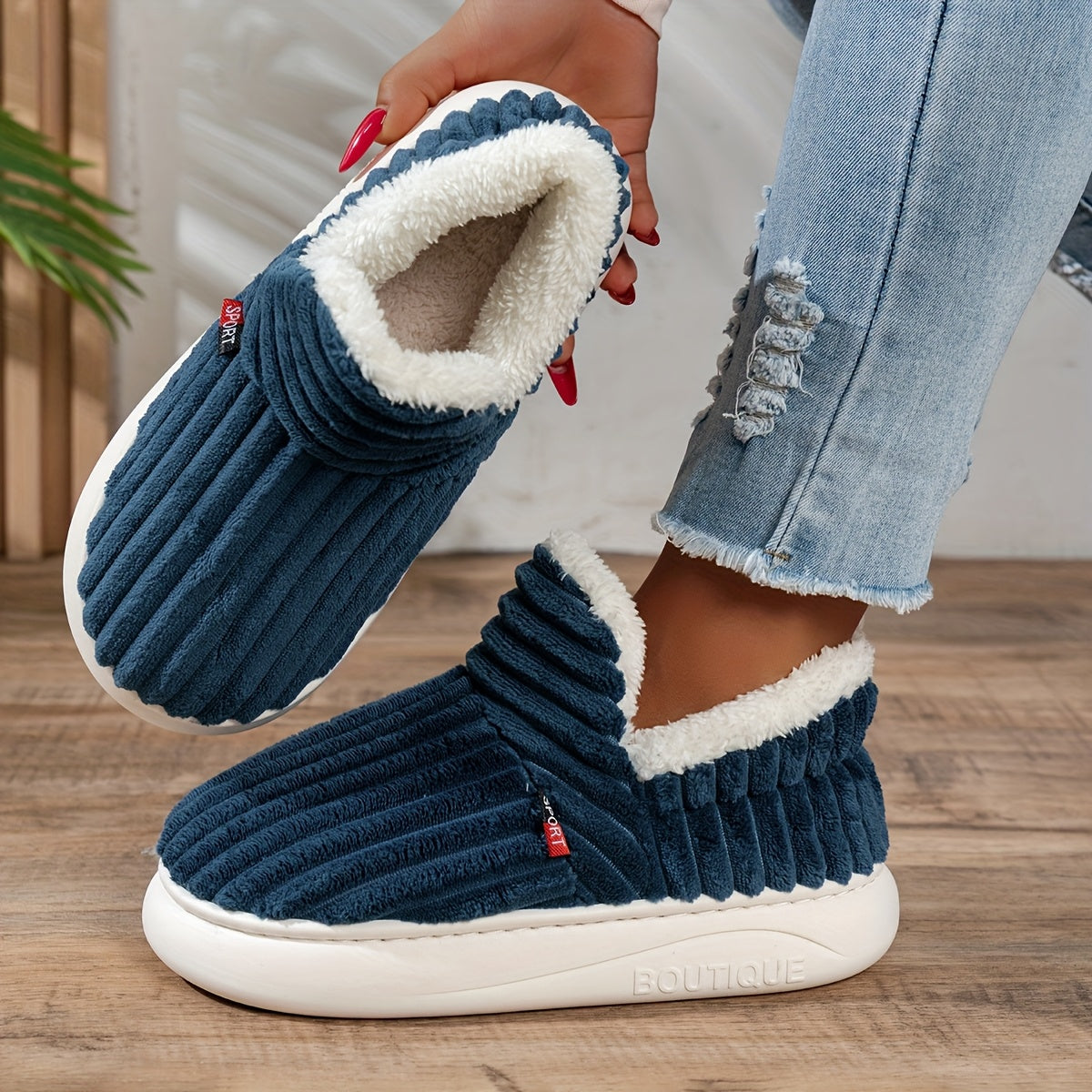 Maureen | Chaussons en peluche