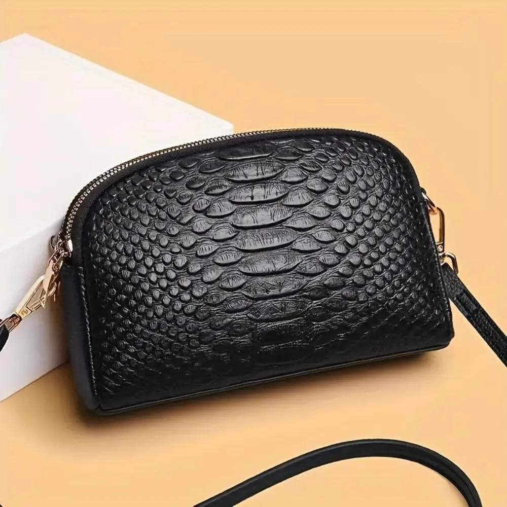 Cora | Belle mini sac à bandoulière en simili cuir avec motif crocodile Danoir Paris