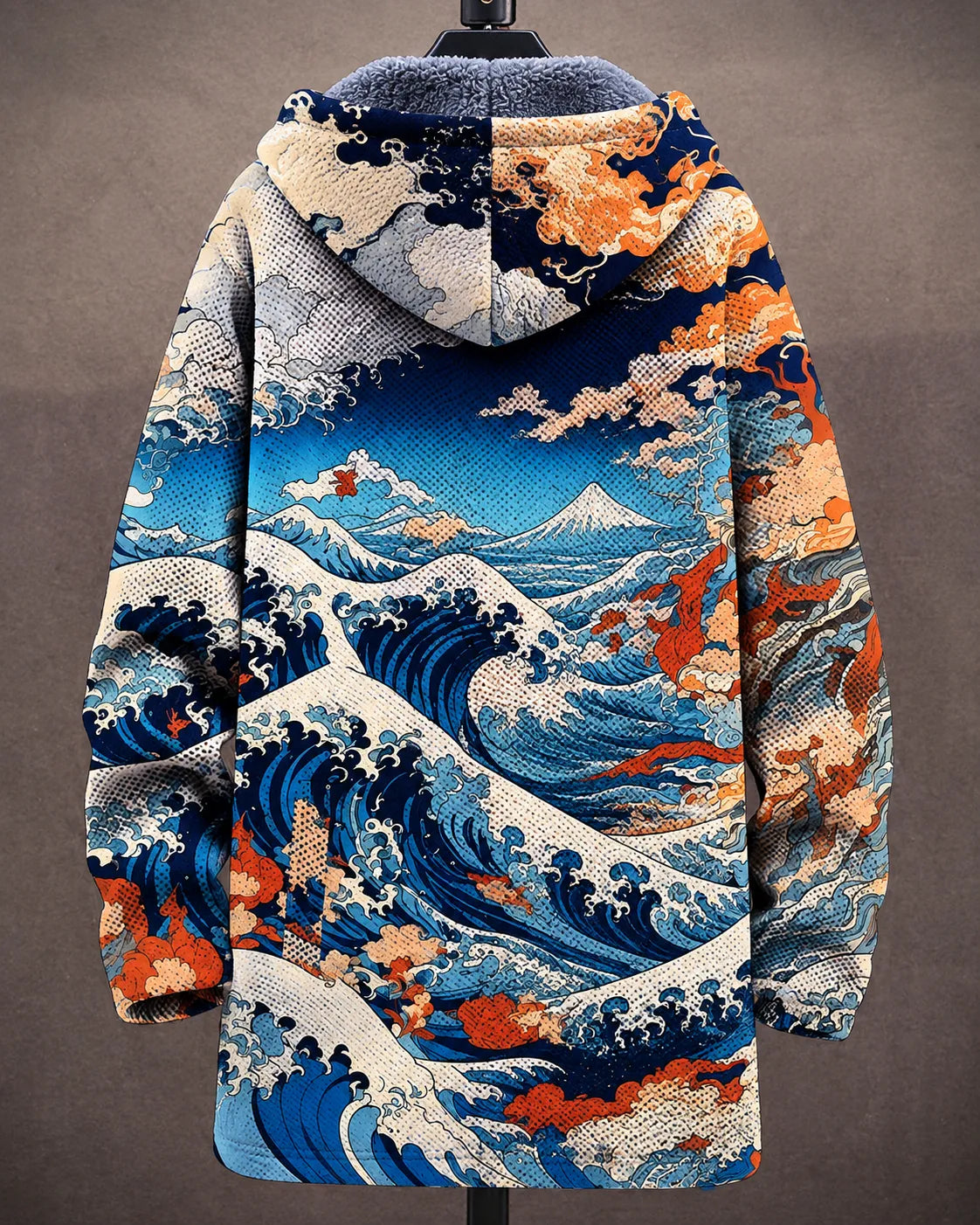 Veste à Capuche Art Océan Céleste
