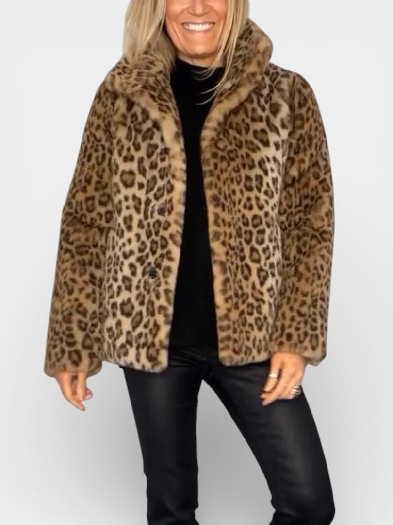 Leia - Manteau Léopard Élégant