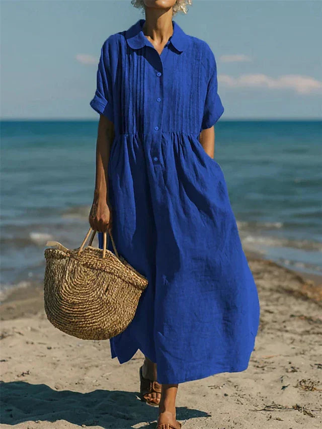 ROBE ÉLÉGANTE EN LIN POUR FEMMES