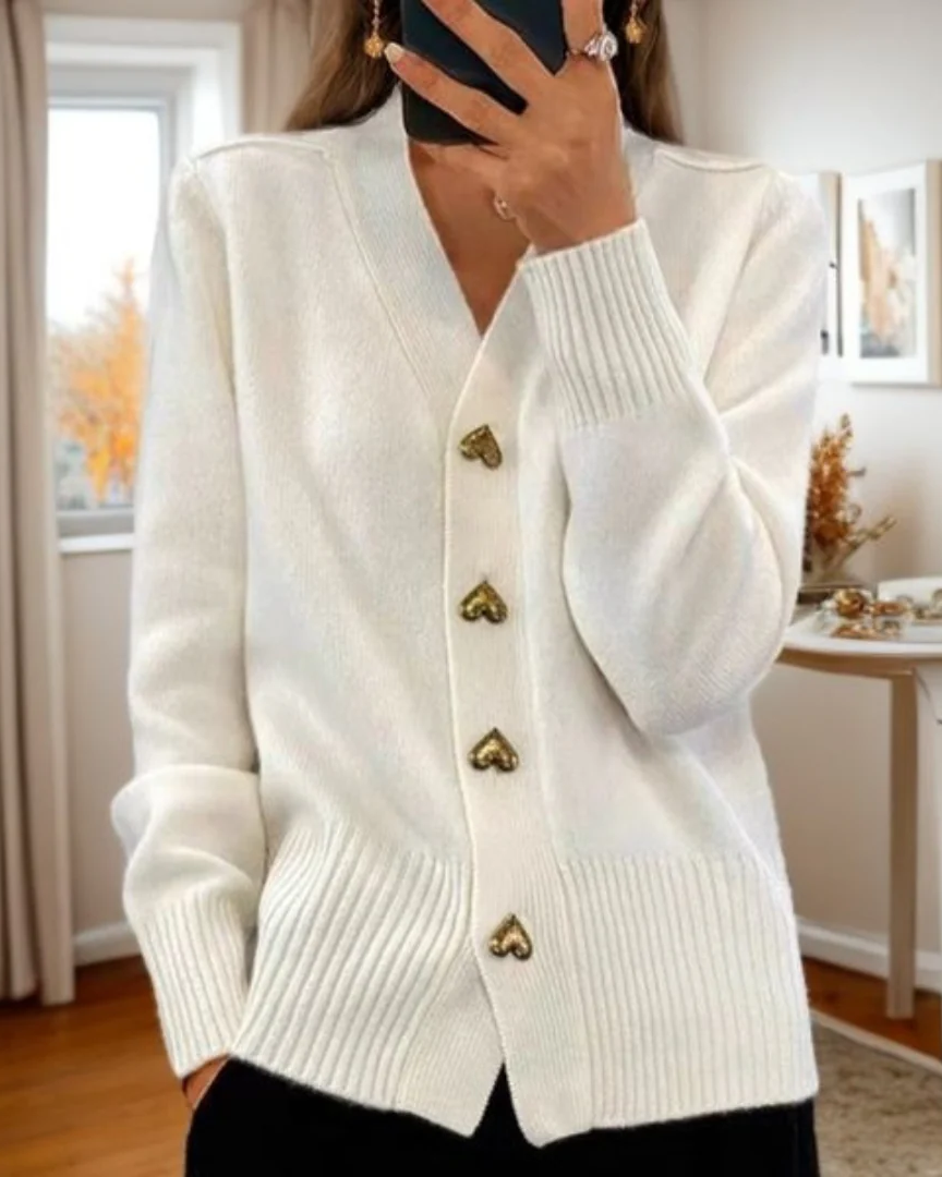Dina - Cardigan élégant et romantique