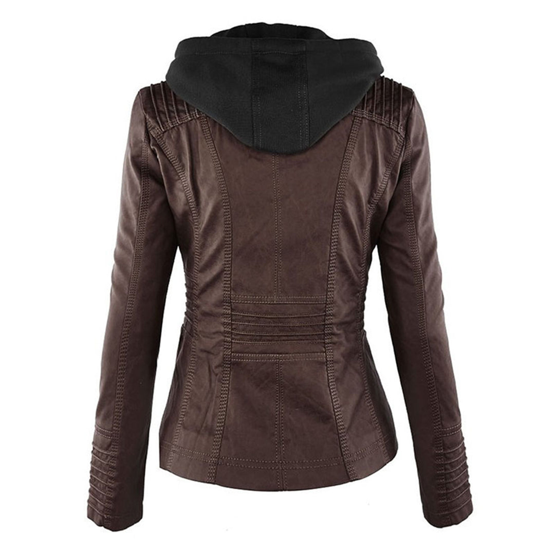 Veste élégante pour femmes Danoir Paris Monica en brun, silhouette structurée et mode sophistiquée.