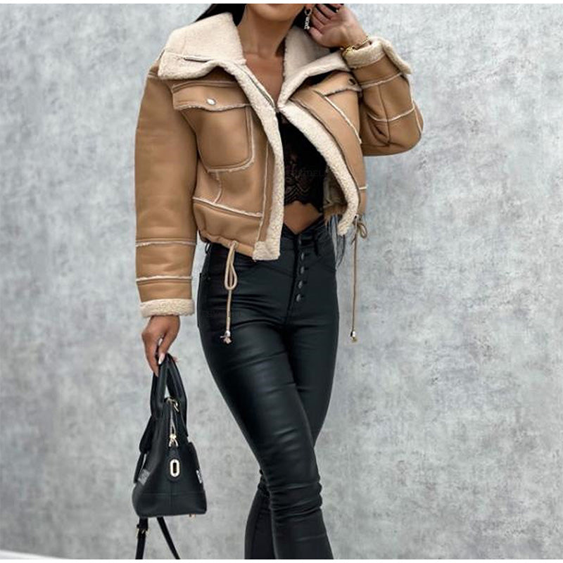 DANOIR® | VESTE EN CUIR AVEC LAINE