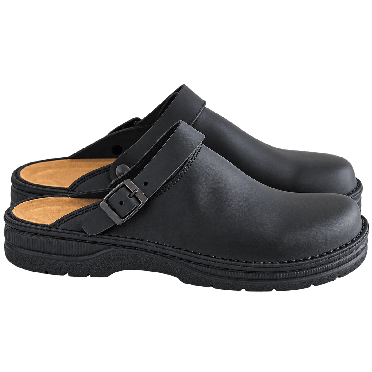 Chaussures slip-on Danoir Paris Carter, confortables, en cuir noir avec semelle antidérapante, pour homme élégante et pratique