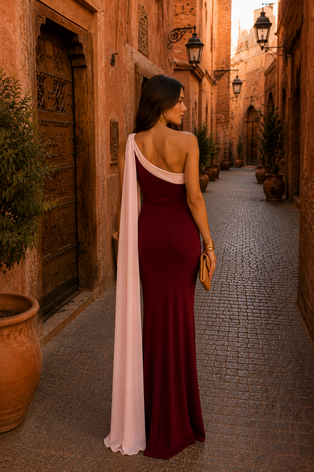 Robe Vivian bordeaux