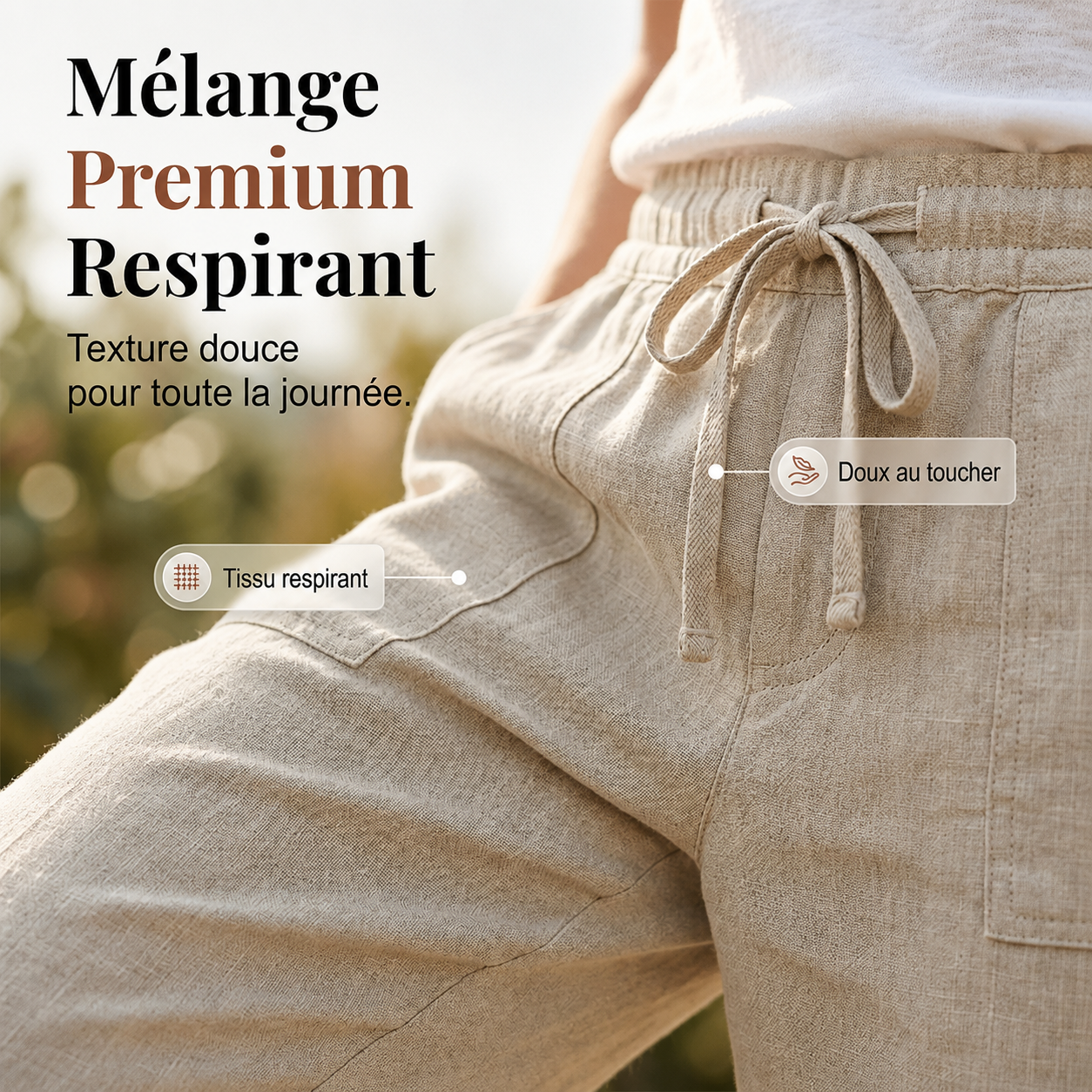 Laluna® | Short en lin de coton pour femme