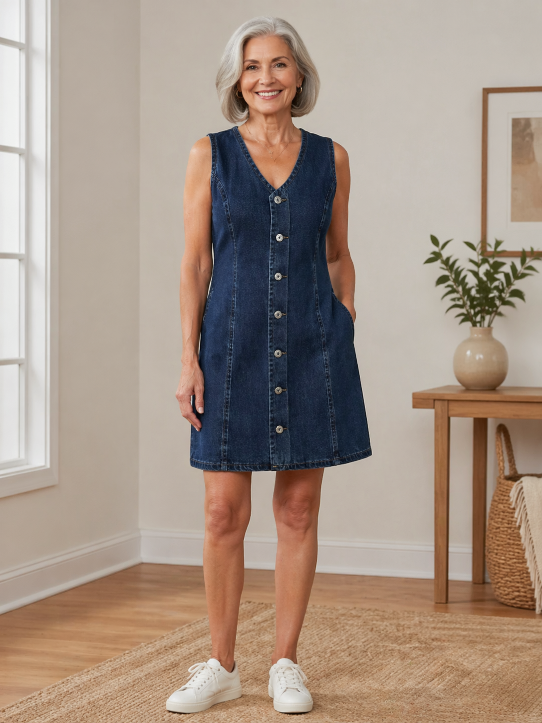 Lila | Mini-robe en jean