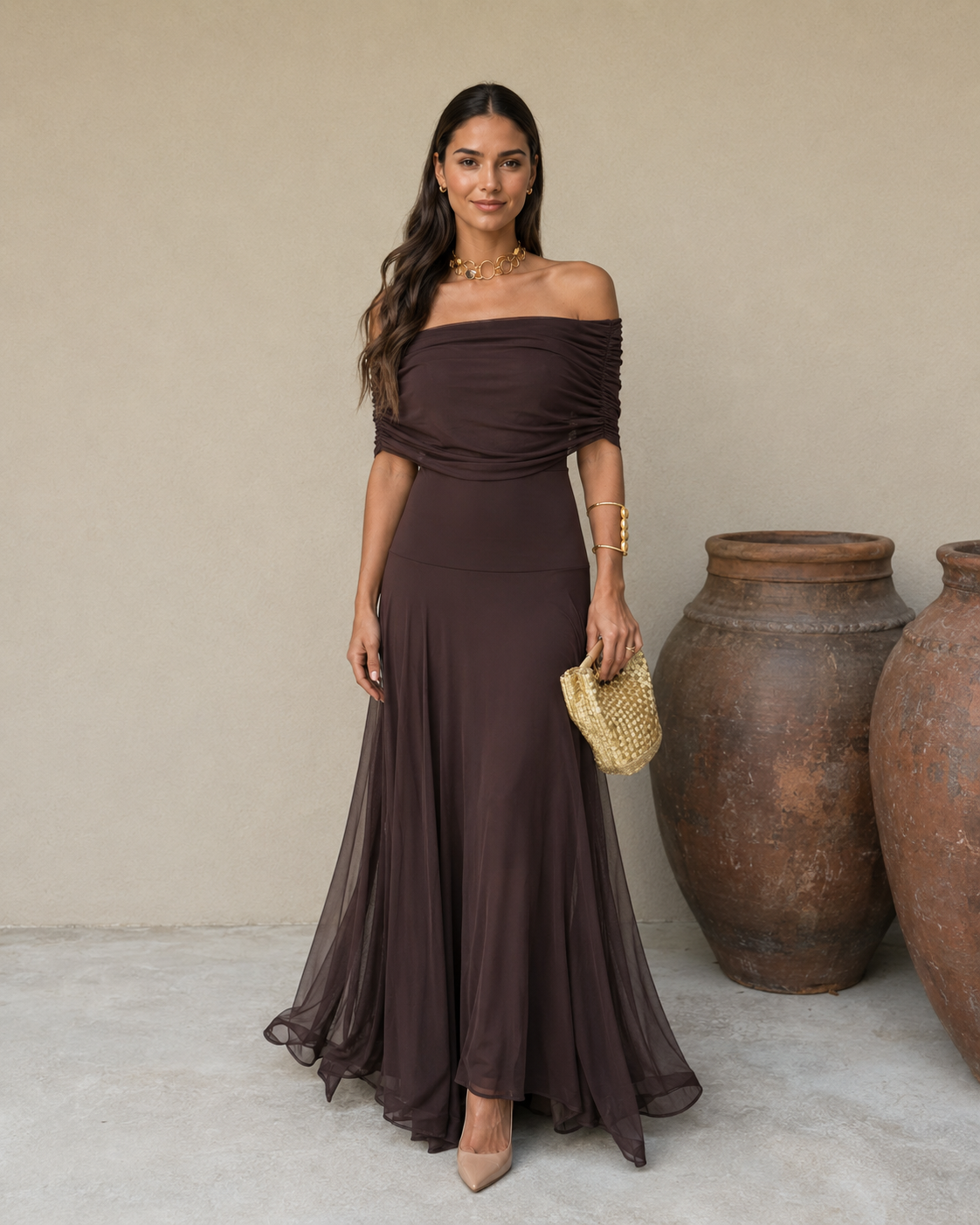 Robe Toledo marron