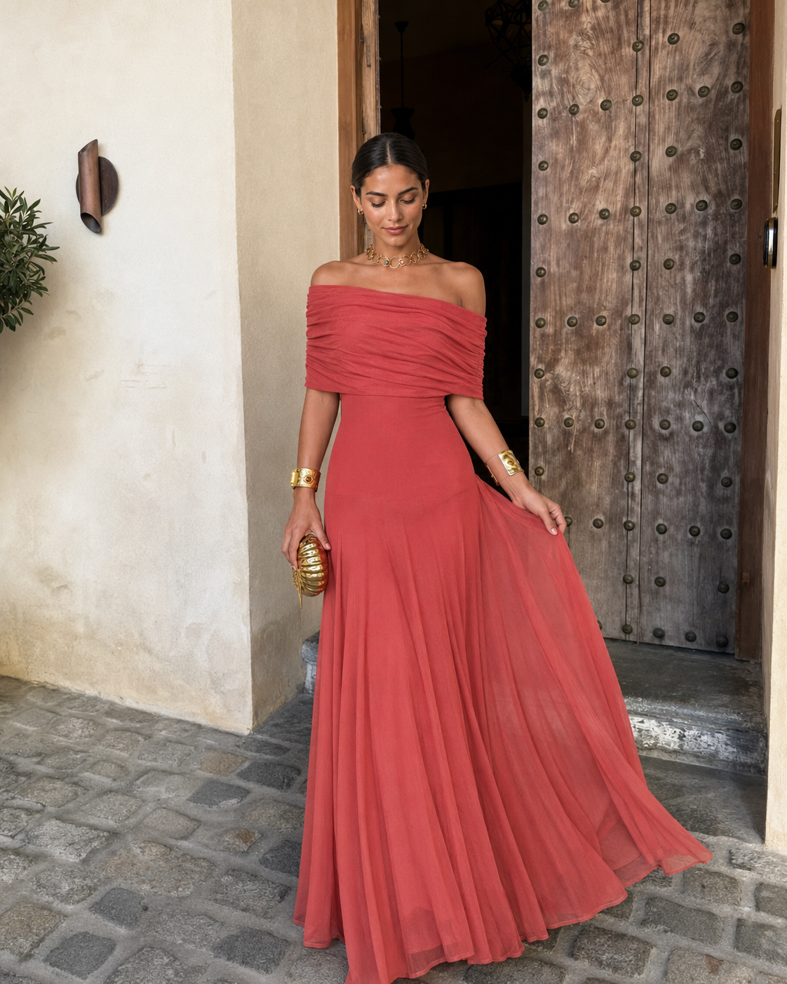 Robe Toledo Terracota Clair