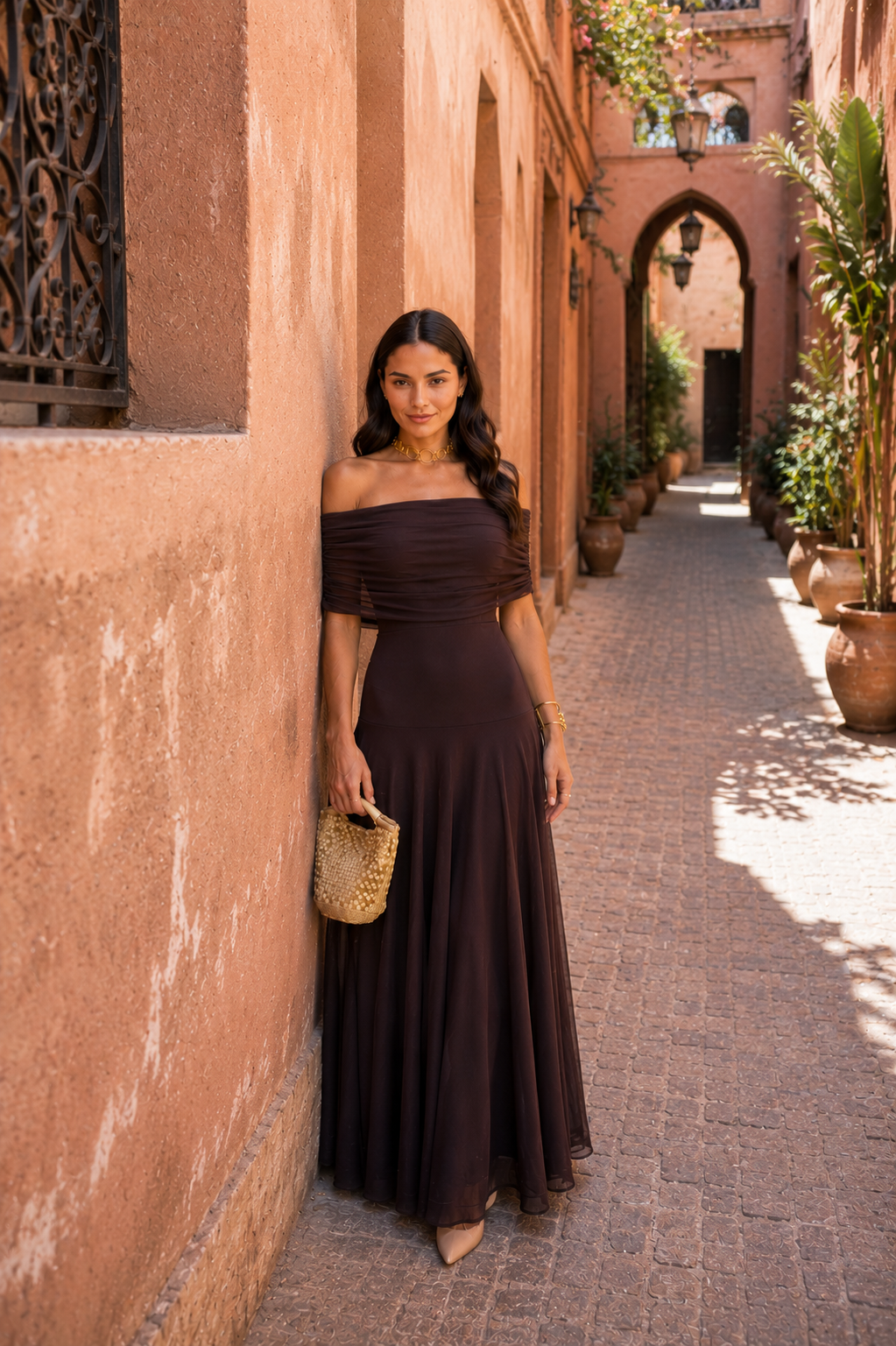 Robe Toledo marron