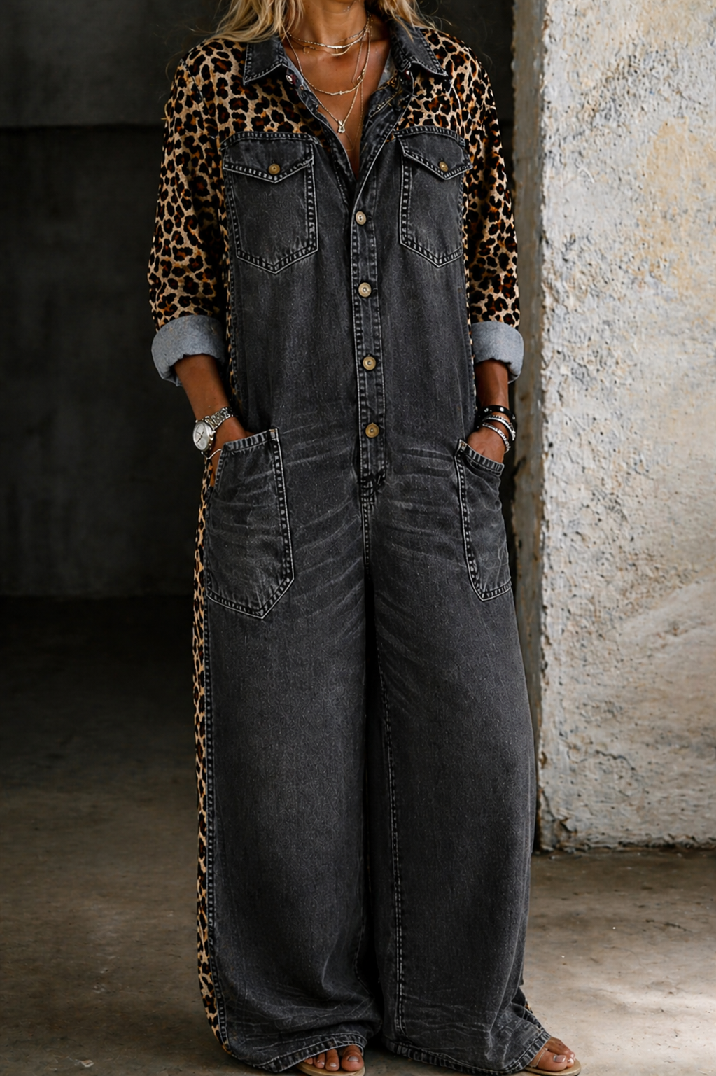 Amanda | Combinaison-short en jean One Piece