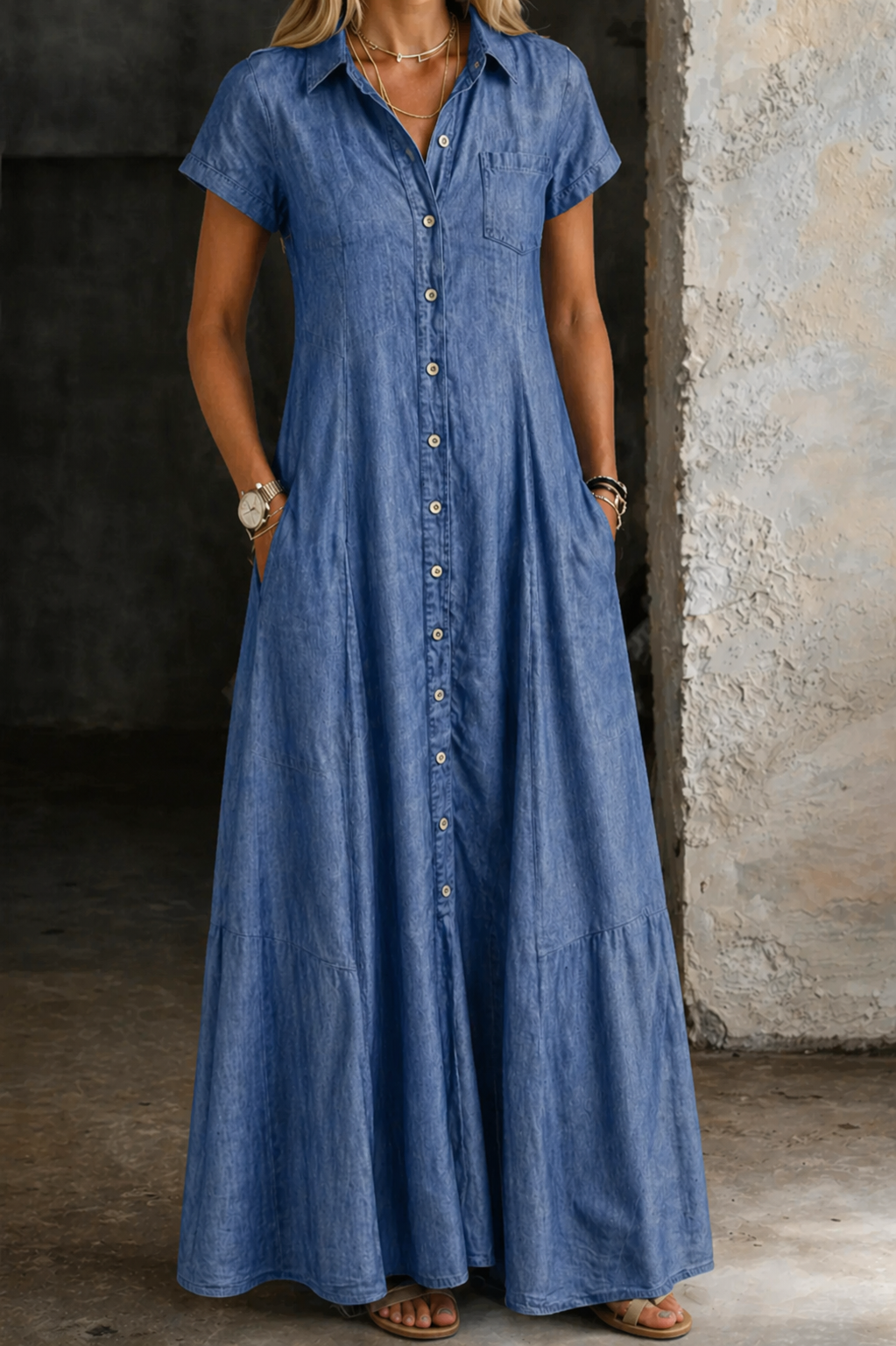 Eliza | Robe Longue en Jean