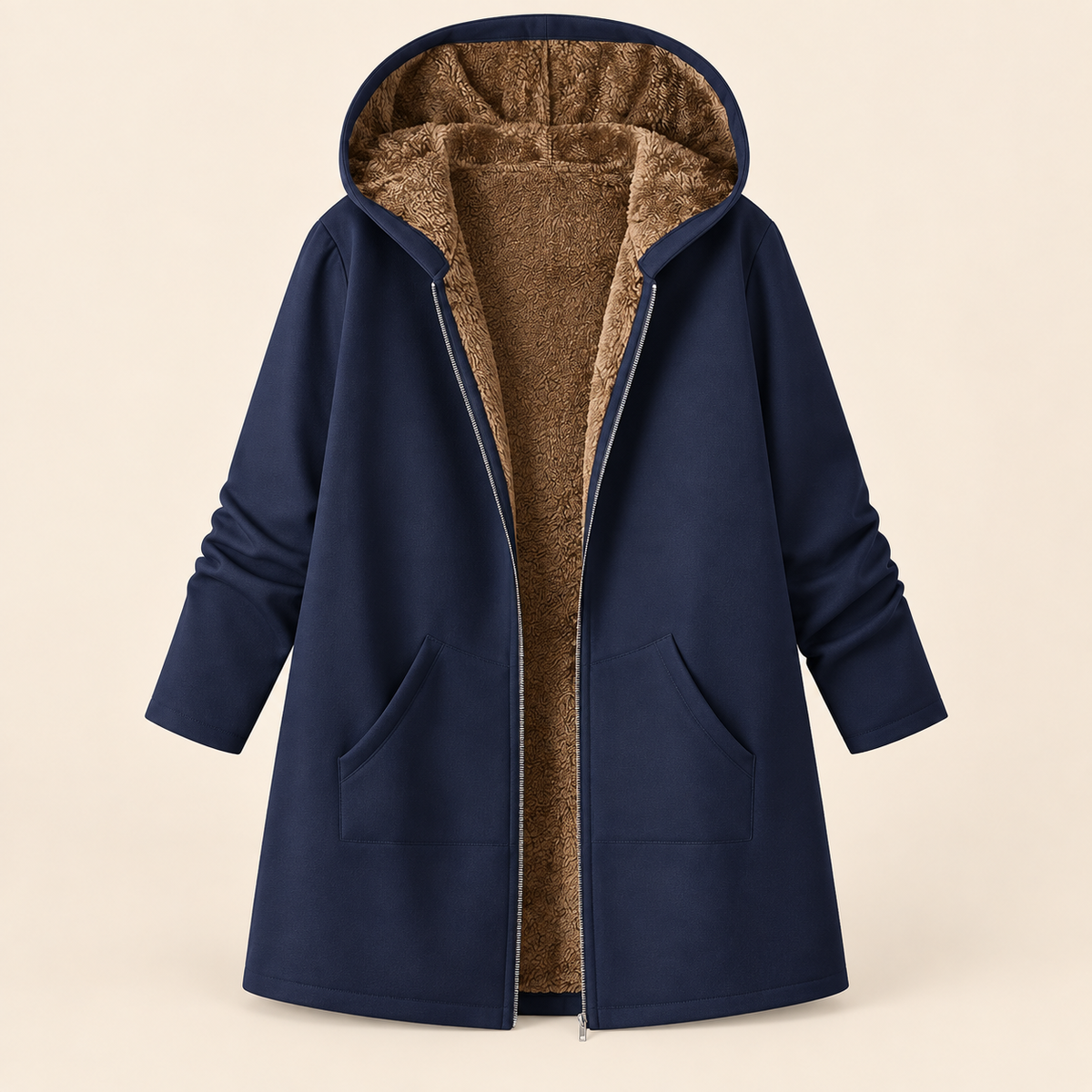 Evelyn™ | Manteau à capuche douillet en sherpa