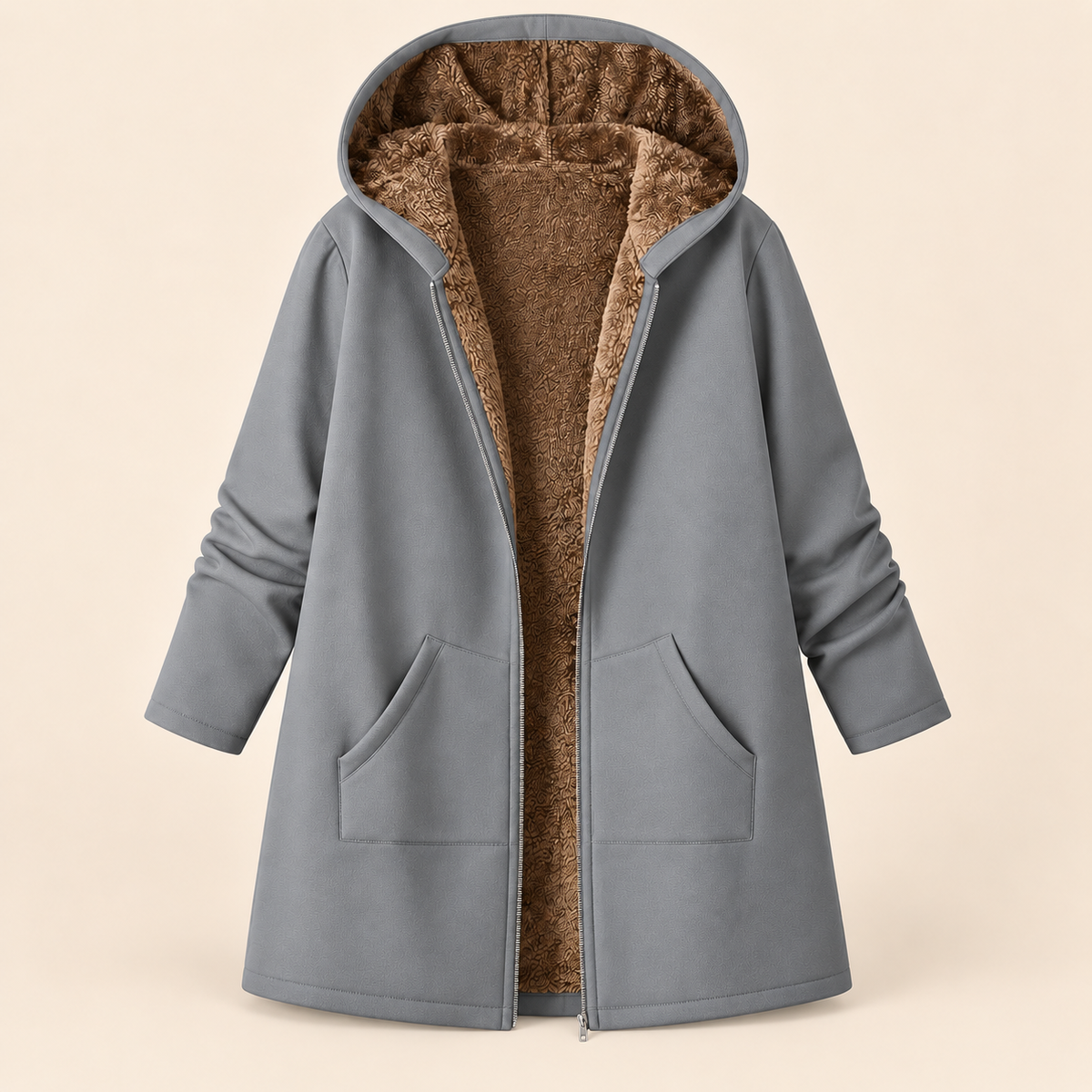 Evelyn™ | Manteau à capuche douillet en sherpa