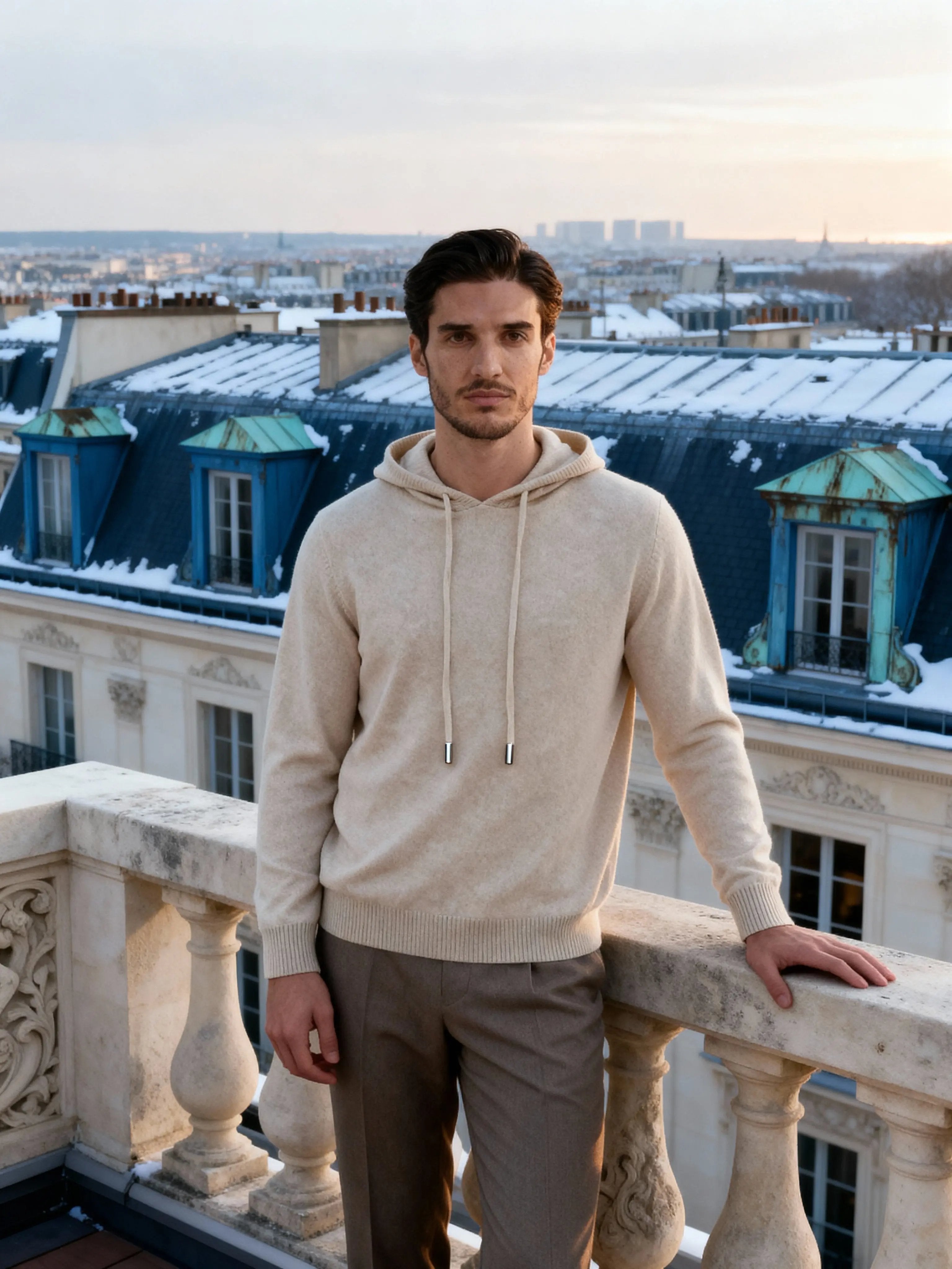 100% Cashmere Hoodie Old Money