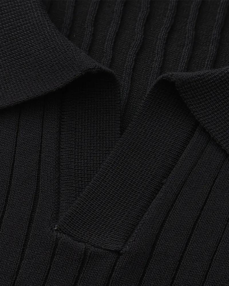 Premium Ribbed Polo Old Money