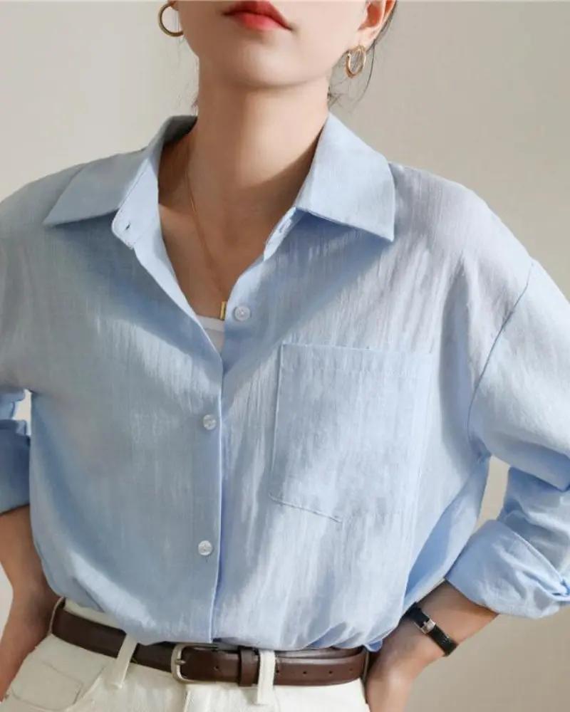 Estate Lady Linen Shirt Old Money Women