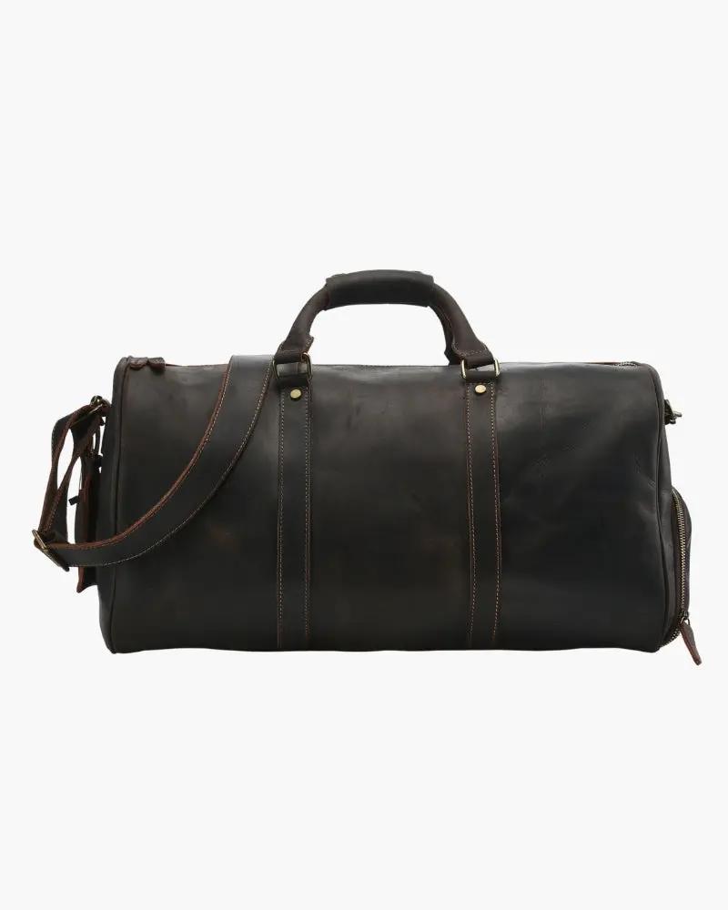 Montague Leather Duffle Old Money