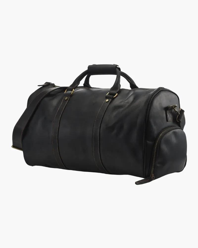 Montague Leather Duffle Old Money