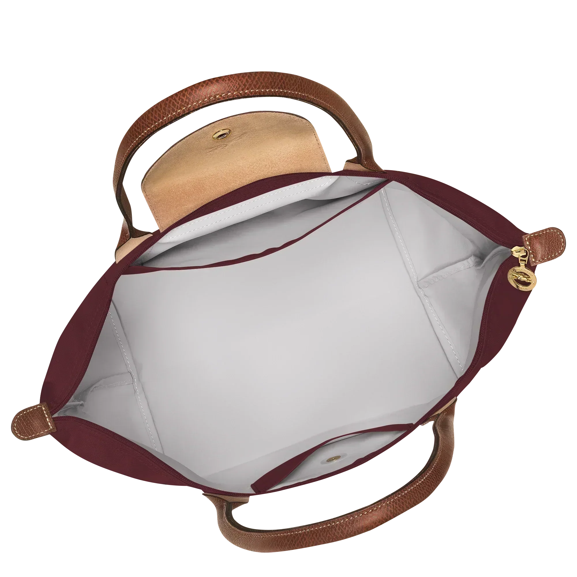 Longchamp - Grand sac cabas Le Pliage, bordeaux