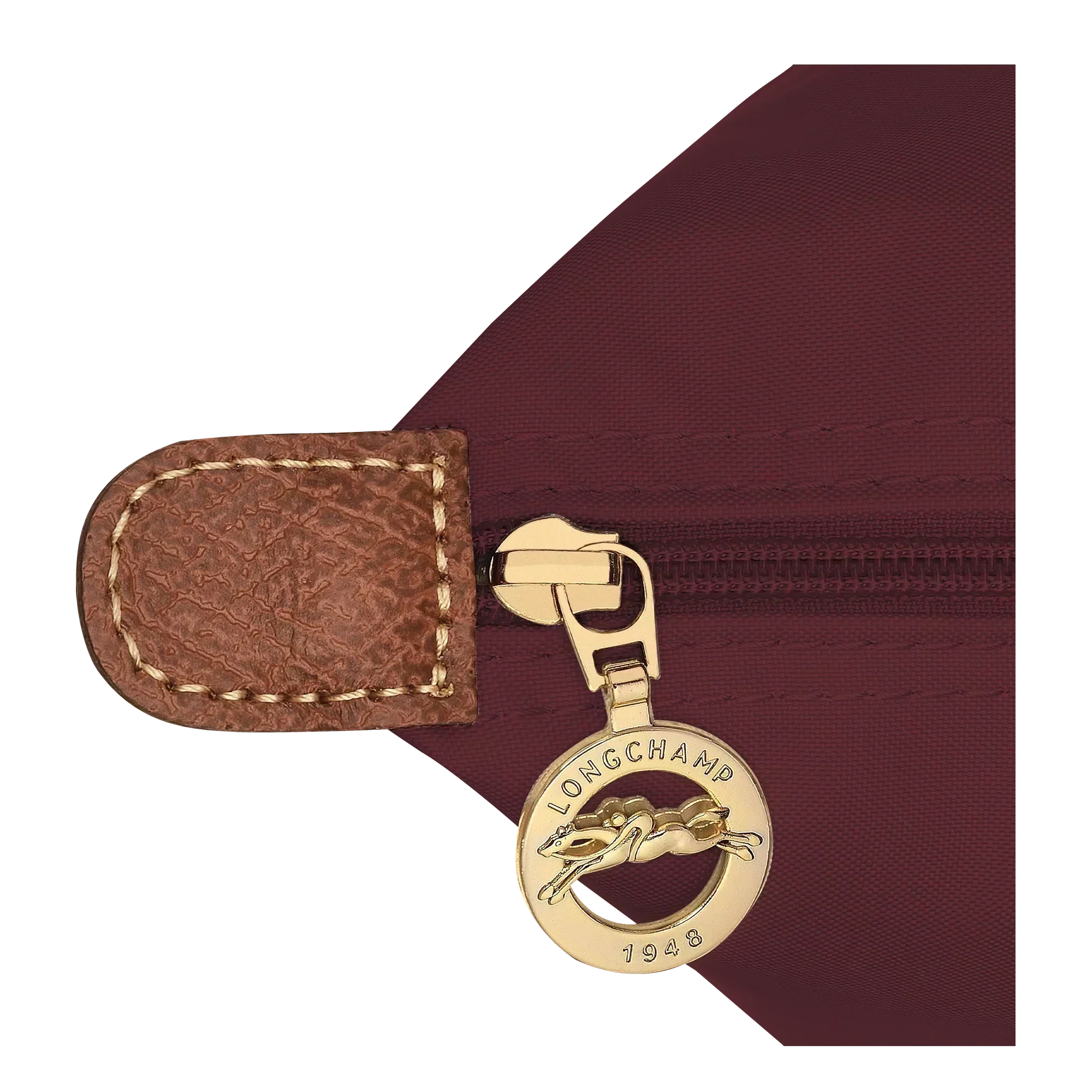 Longchamp - Grand sac cabas Le Pliage, bordeaux