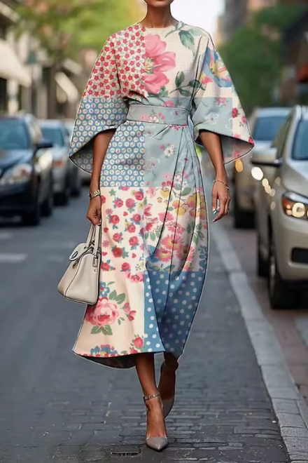 Moxlan | Robe Fleurie Élégante