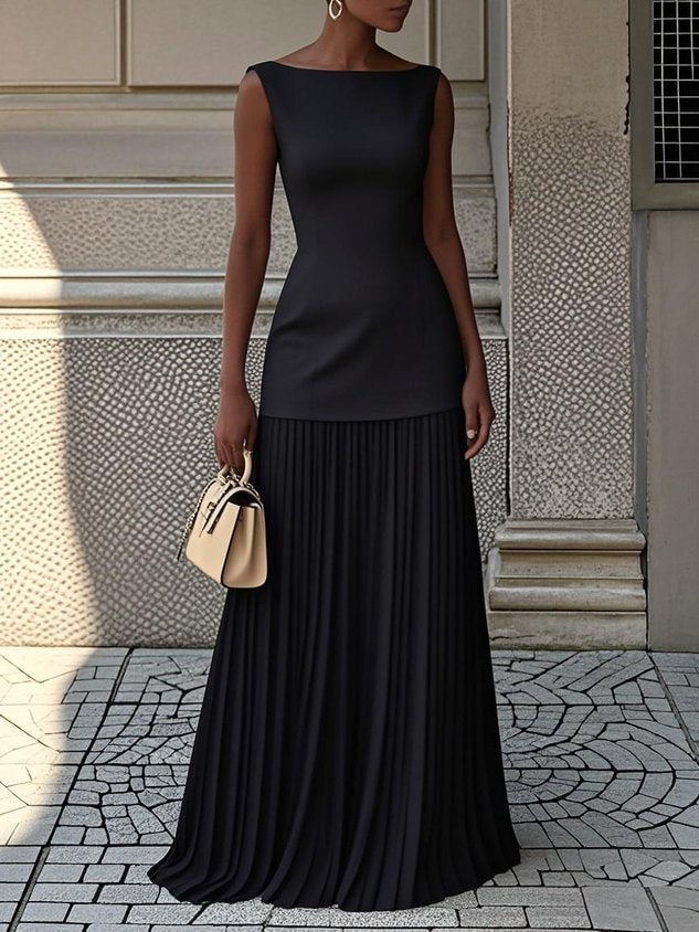 Serena™ | Robe longue plissée