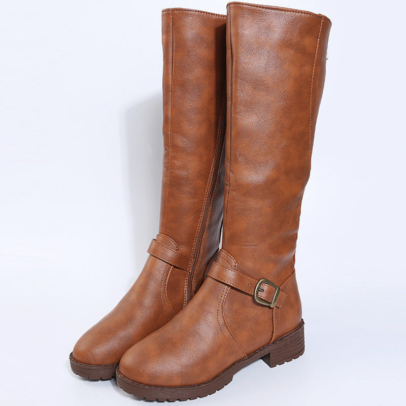 Bottes Wendy hautes de Danoir Paris, en cuir noir avec talons épais, parfaites pour un style élégant et sophistiqué.