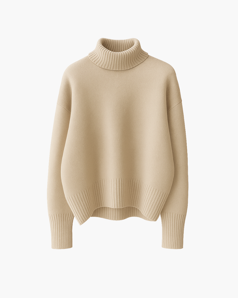 Pull Doux à Col Roulé