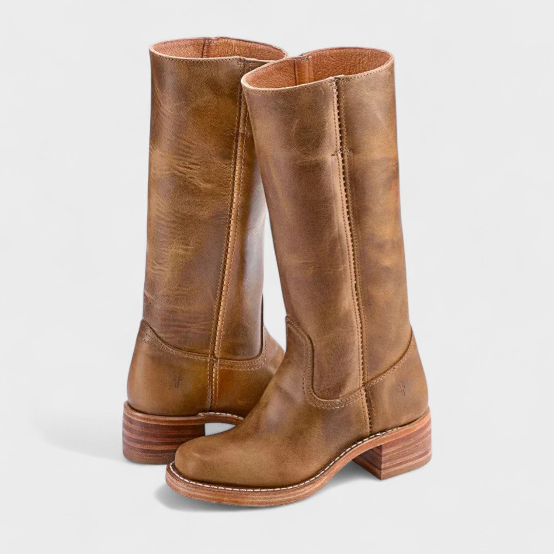 Rhonda | Bottes en cuir hautes