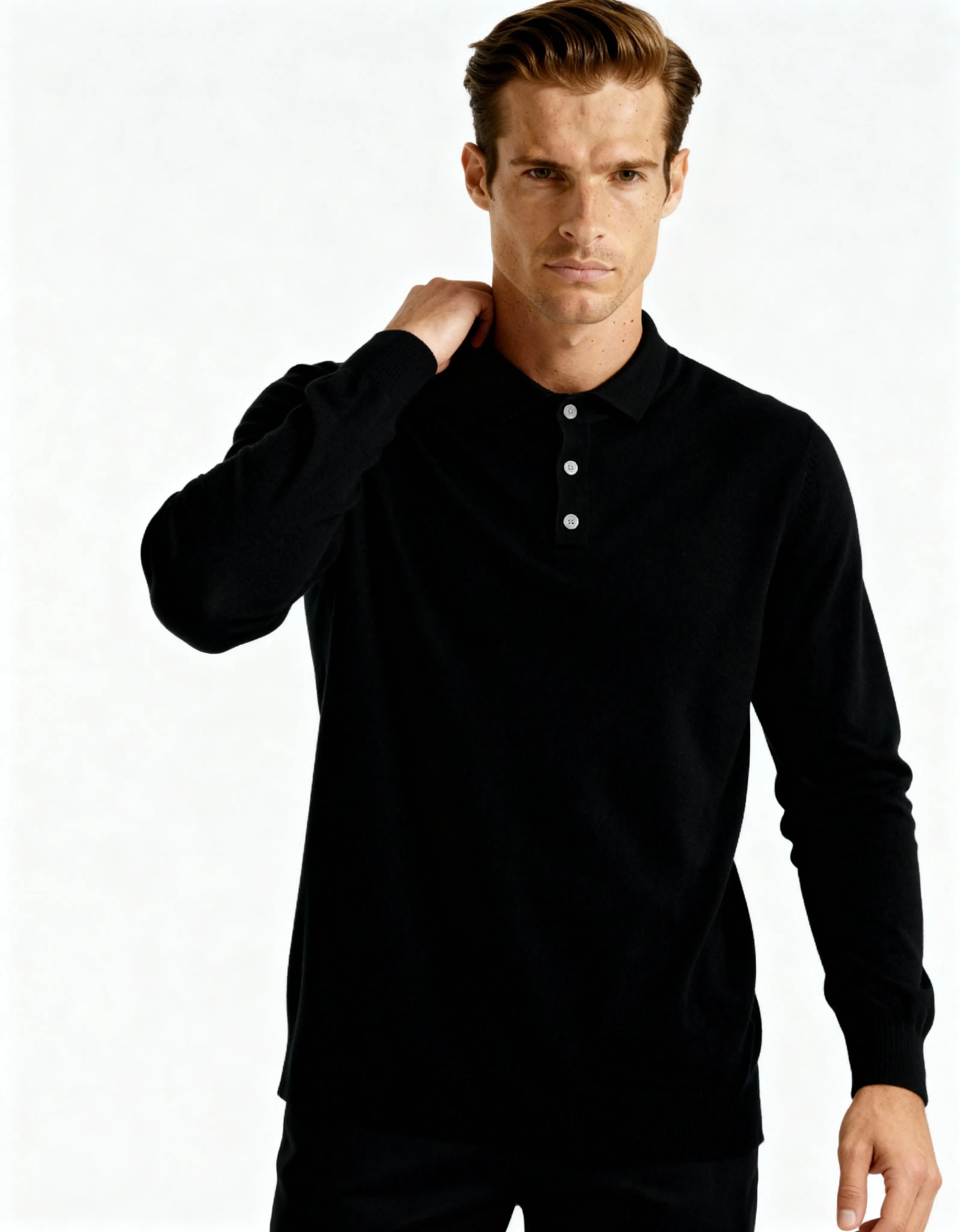 100% Cashmere Polo Old Money