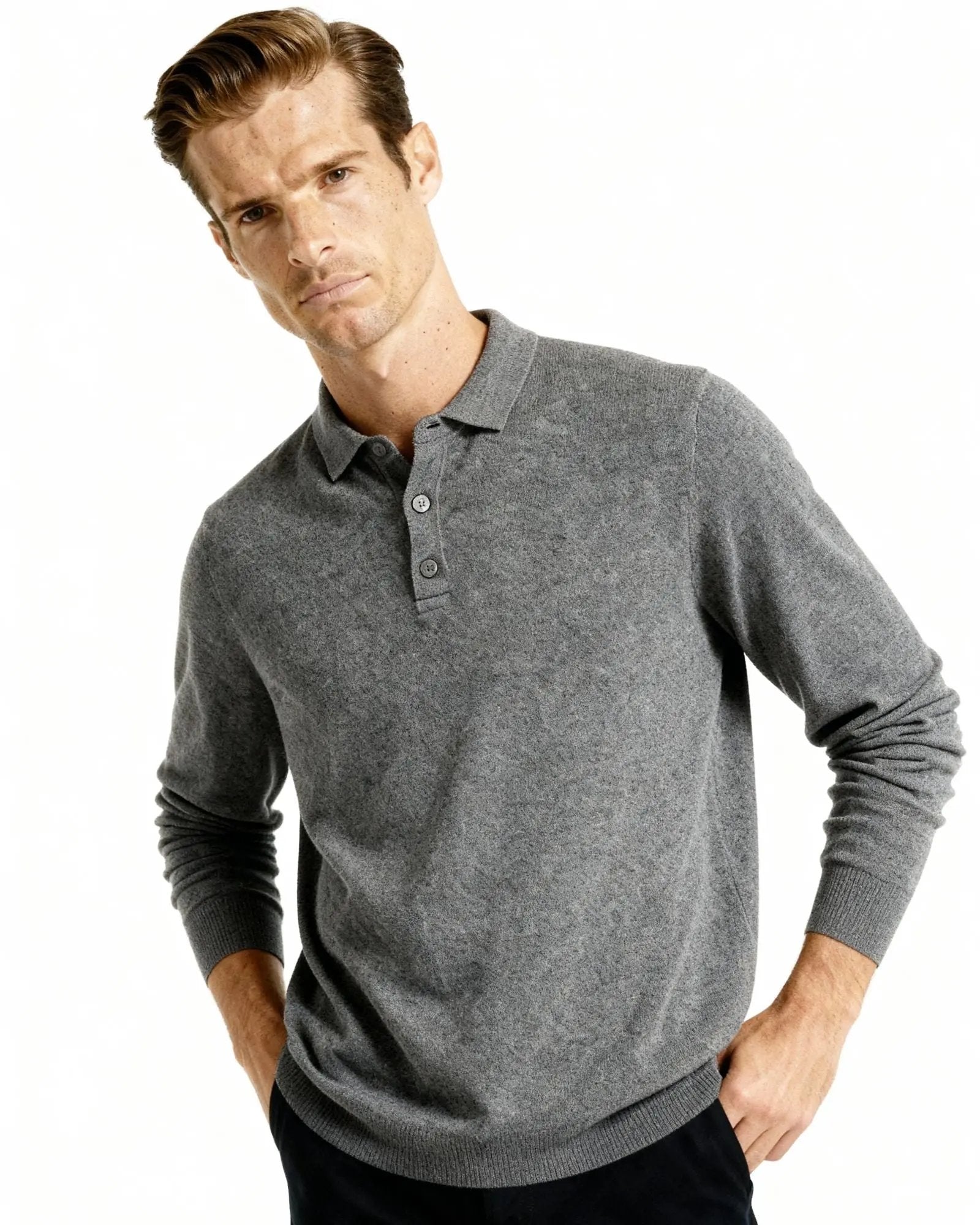 100% Cashmere Polo Old Money
