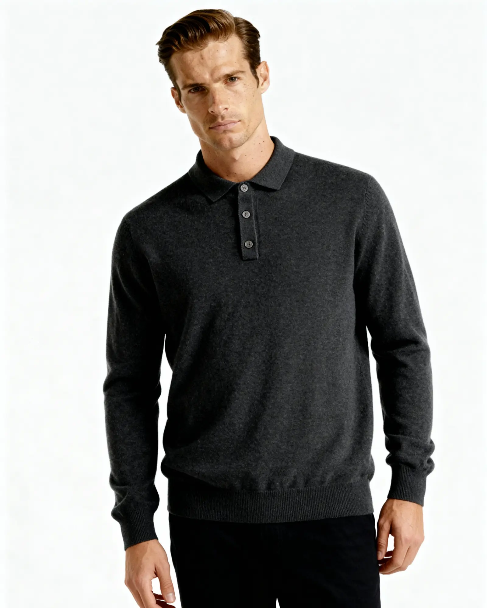 100% Cashmere Polo Old Money