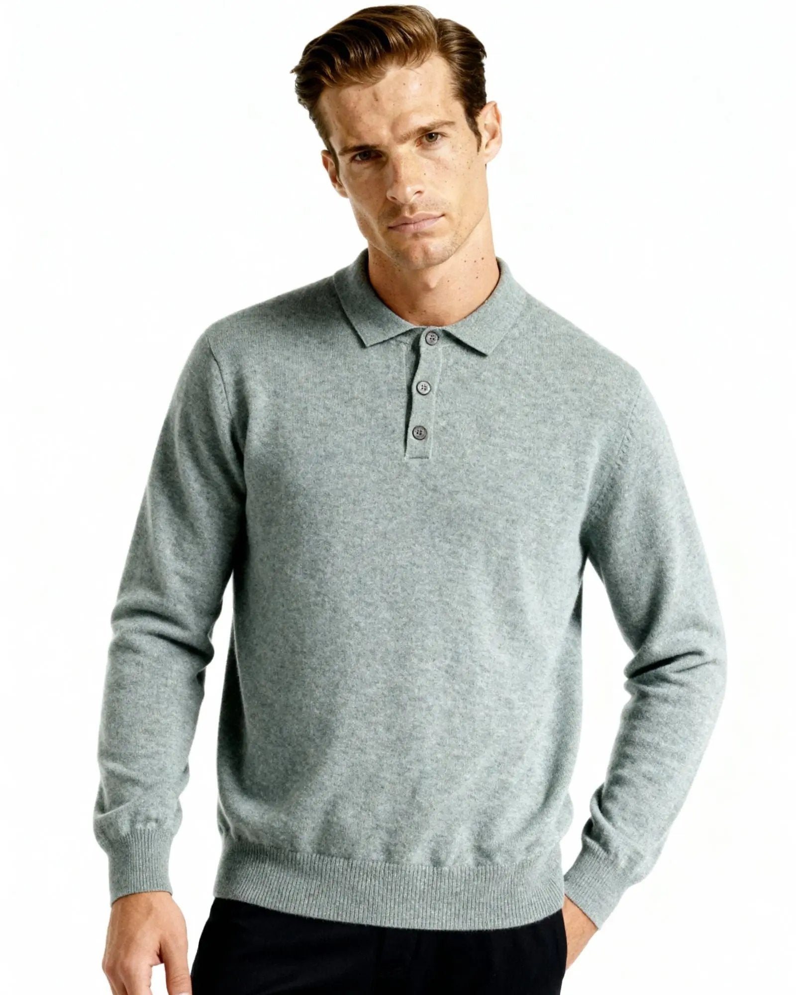 100% Cashmere Polo Old Money