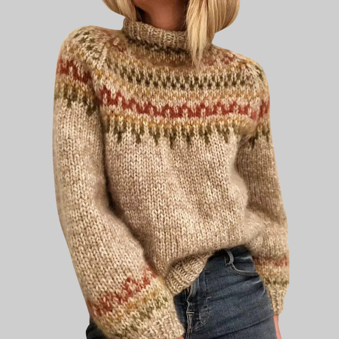 Ashley | Pull islandais vintage fait main