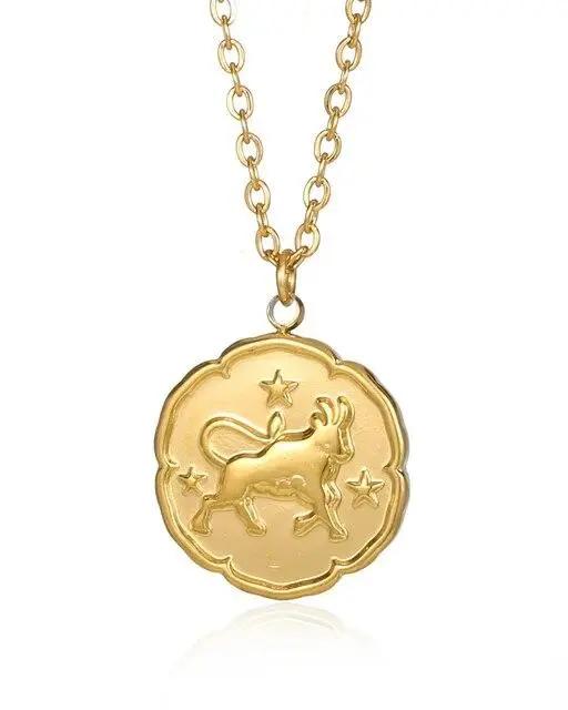 Zodiac Sign Necklace - Gold Old Money