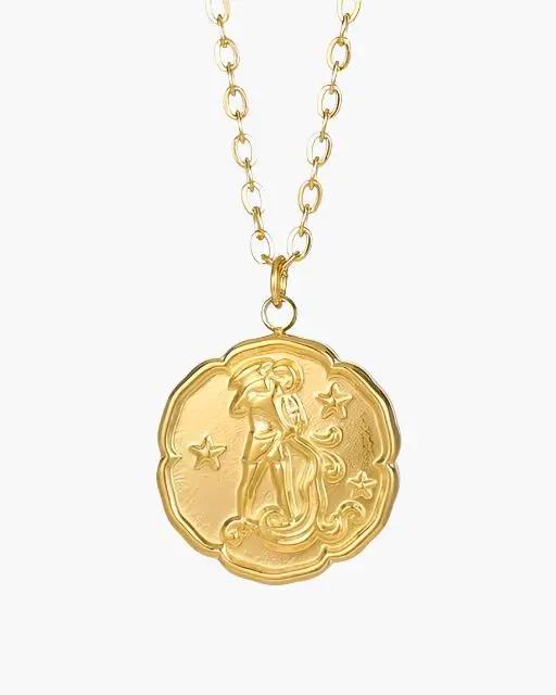 Zodiac Sign Necklace - Gold Old Money