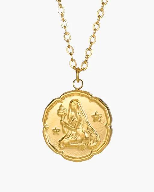 Zodiac Sign Necklace - Gold Old Money