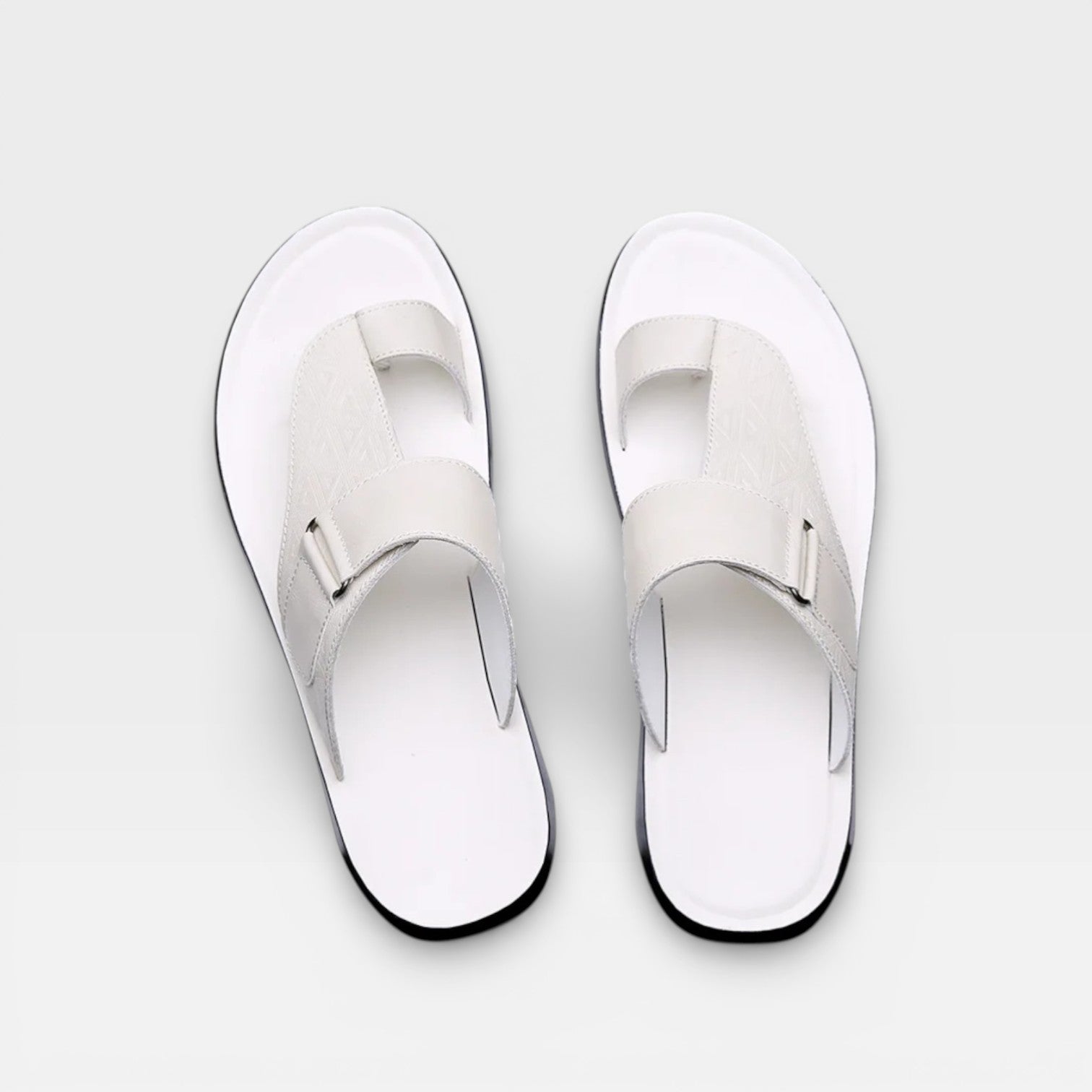 Sandales en cuir pour hommes – Semelle souple pour usage quotidien