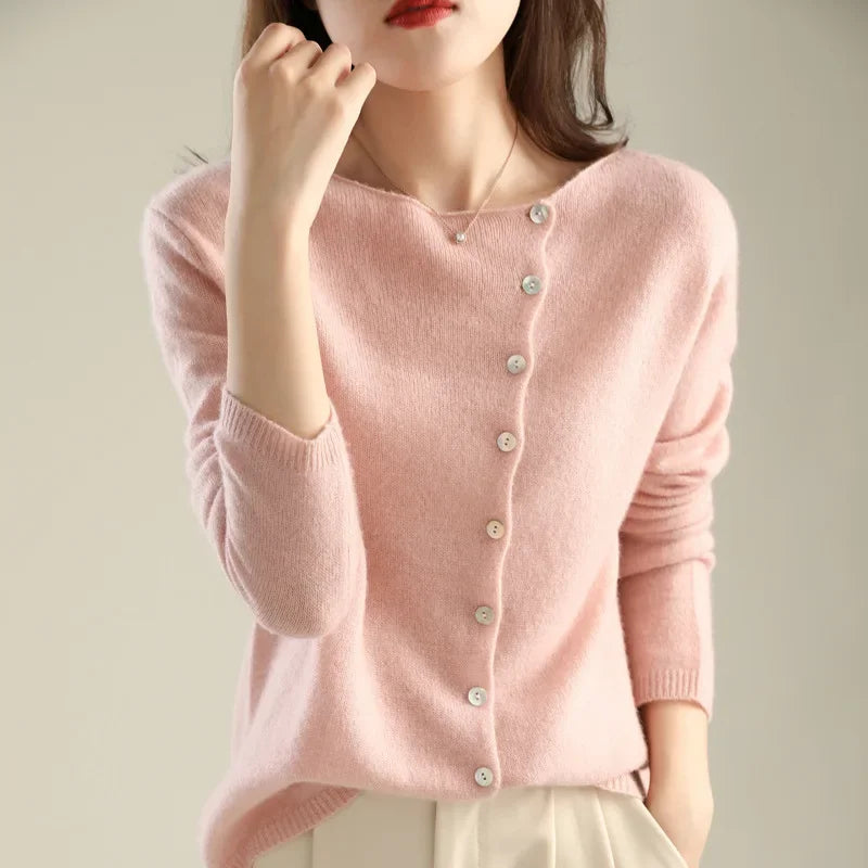 Mireille - Gilet en Tricot Élégant