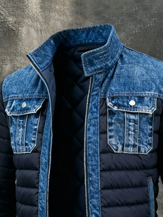 MAISON CLÉMENT PARIS™ | VESTE MATELASSÉE HYBRIDE ET DENIM