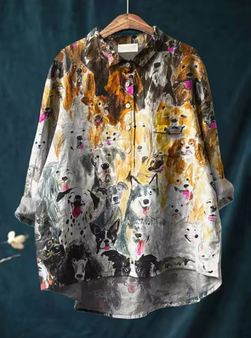 Rémy | Blouse Portrait Chien Artistique