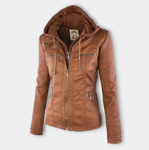 Veste confortable Charlotte™ de Danoir Paris, vue de face, en tissu doux et élégant, avec col et boutons.
