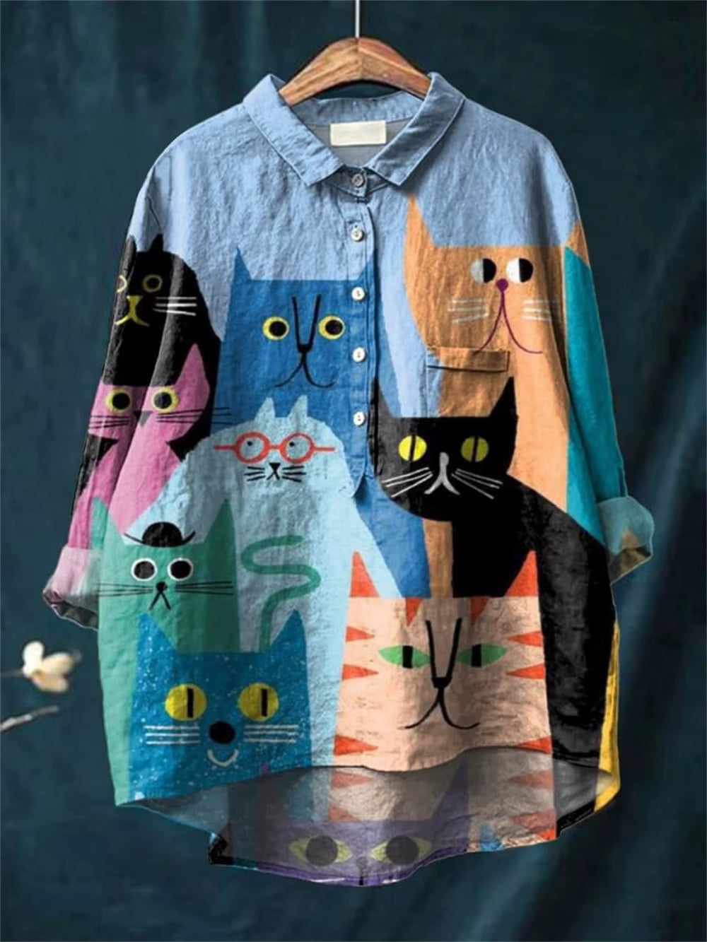 Elara | Blouse Art Chats et Chiens