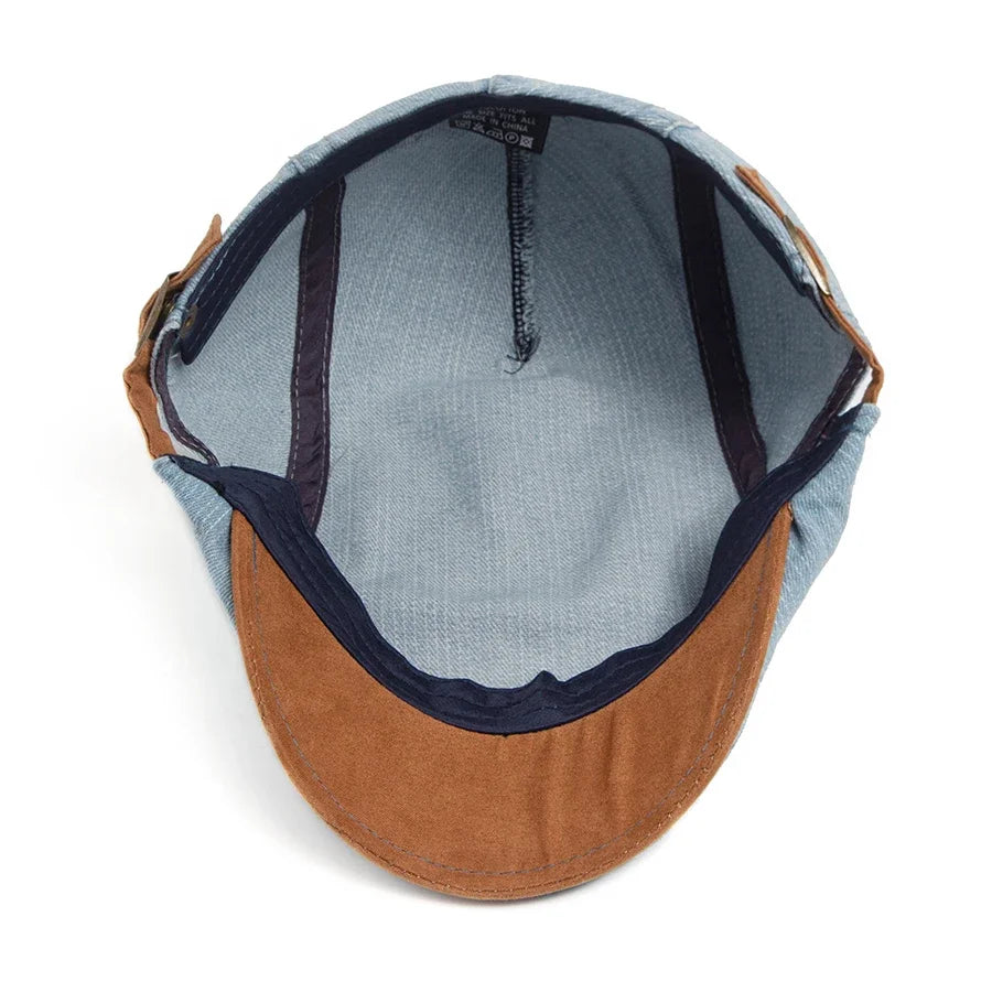 Bloom™ | Casquette Plate en Jean Premium – Style Intemporel & Confort au Quotidien