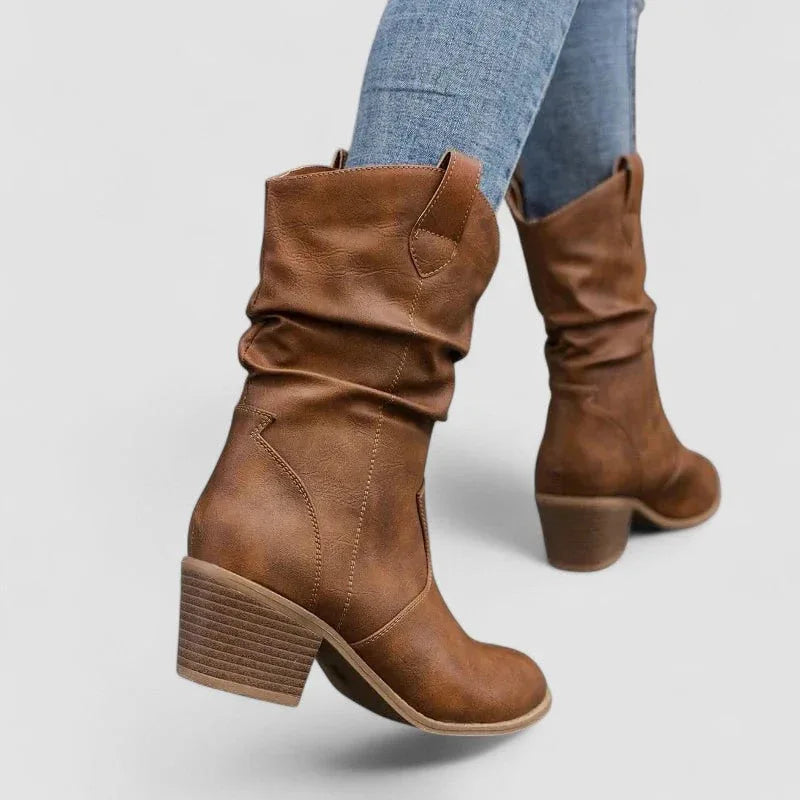 Vivian | Bottes en Cuir Orthopédiques